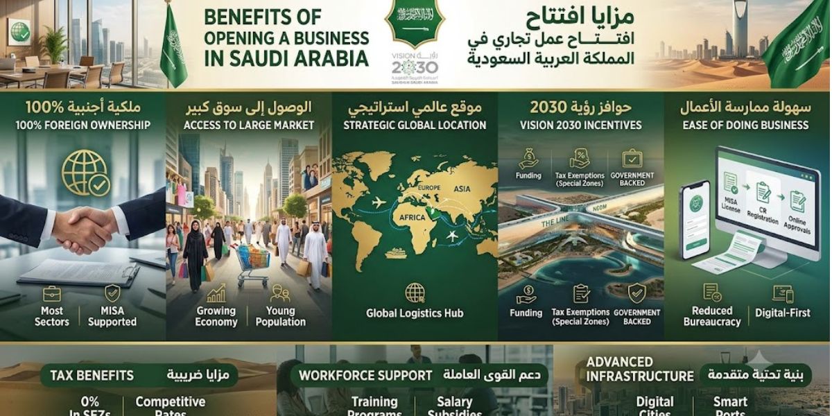 Benefits of Opening Business in Saudi Arabia