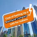 Cost of Setting Up a Mainland Company in UAE for Indians