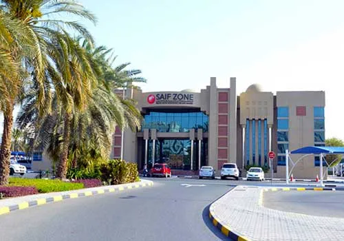 Entrance to Sharjah Airport International Free Zone, SAIF Zone